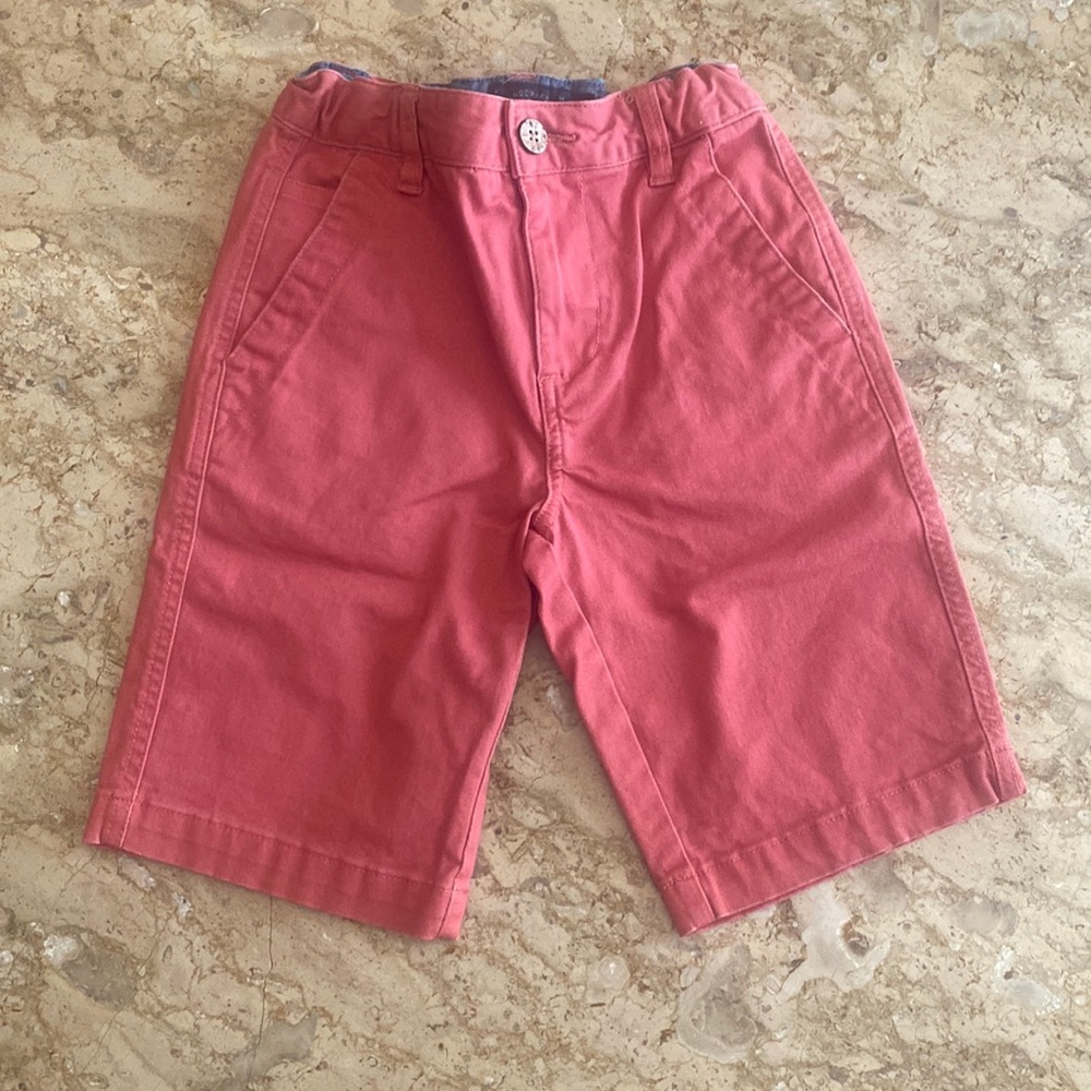 Lucky Brand light red twill shorts size 8 boys